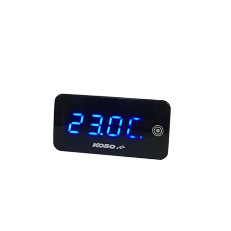 Koso Super Slim Digital Voltmeter Thermometer With Blue Backlight