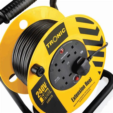 Tronic Extension Reel 50 Meter With 2 5mm 3 Core Cable