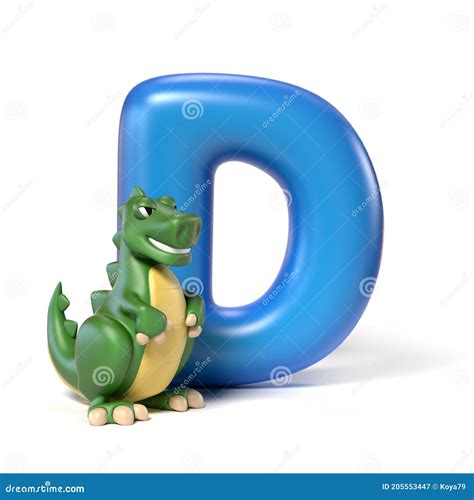 Toy Font Letter D 3d Rendering Stock Illustration Illustration Of