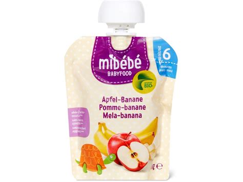 Achat Mibébé Bio Babyfood Gourde Pomme Banane dès 6 mois Migros