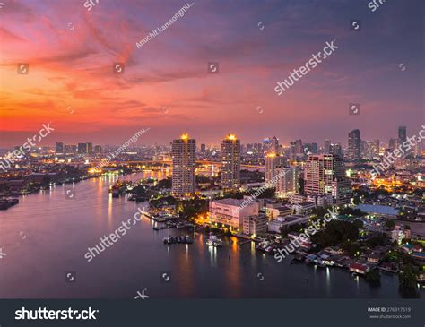 Chao Phraya River Sunset Stock Photo 276917519 | Shutterstock