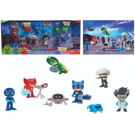 Buy Pj Masks Super Moon Adventure Deluxe Figure Set 15 Pieces Ages 3 Toy Play T Mydeal