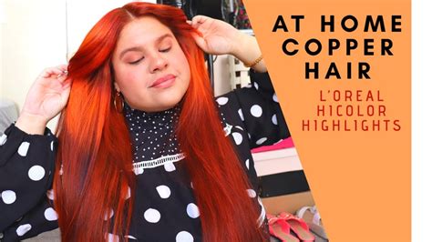 Using LOréal Hicolor Highlights In Copper To Retouch My Hair Color