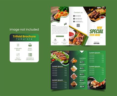 Premium Vector Victor Modern Food Menu Design Template