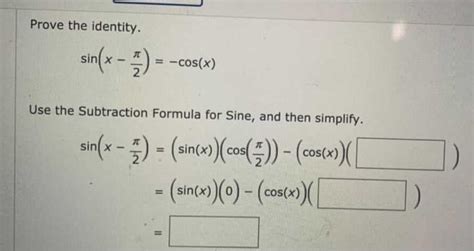 Solved Prove The Identity Sin X 2 Cos X Use The Chegg