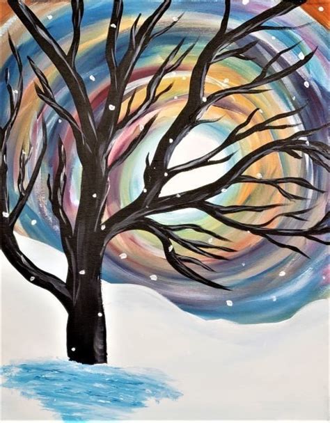 Winter Solstice | Paint and Sip | Painting and Vino