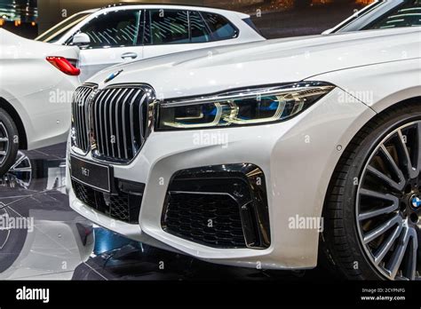 Bmw 7 Series Car Showcased At The 89th Geneva International Motor Show Geneva Switzerland