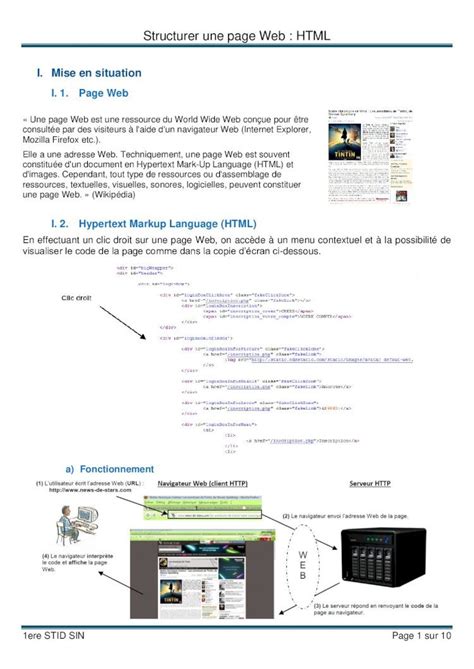 PDF Structurer Une Page Web HTML 2018 11 7 Structurer Une