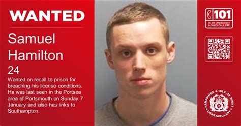 Wanted Have You Seen Samuel Hamilton Who Was Last Seen In Portsmouth