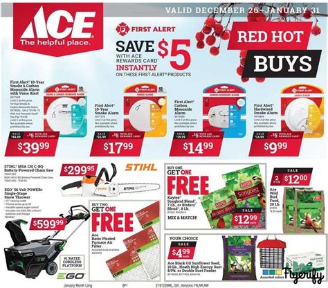 Ace Hardware Weekly Ad And Flyer December 26 2019 To January 31 2020 Canada