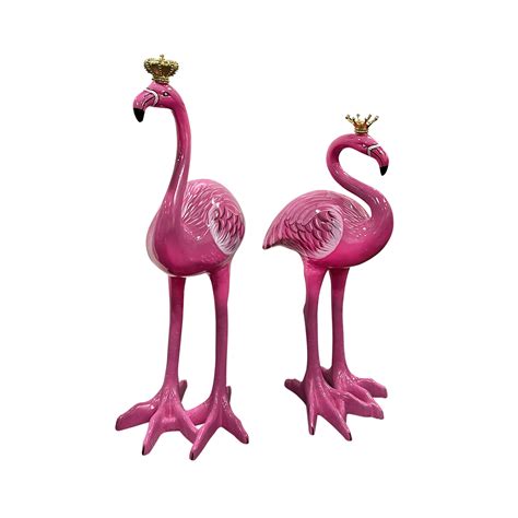 Pair Of Pink Flamingos Decor Home Decor Affordable Luxury Living Interior Warehouse