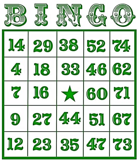 Printable Bingo Cards For Free