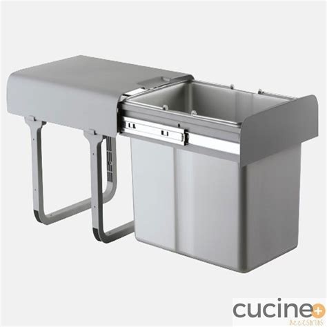 Cubo Ekko Con Cubetas Extra Bles Y Tapa Cucine Accesorios