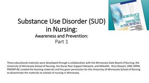 Ppt Substance Use Disorder Sud In Nursing Awareness And Prevention Part 1 Powerpoint