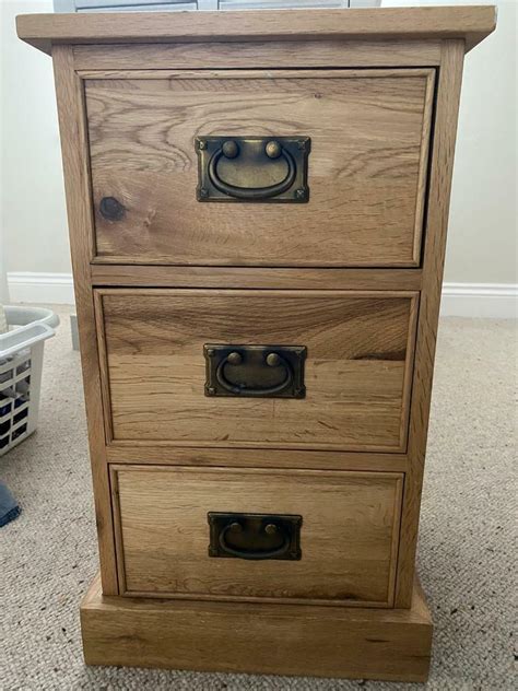 Solid Oak Bedside Table In Northampton Northamptonshire Gumtree