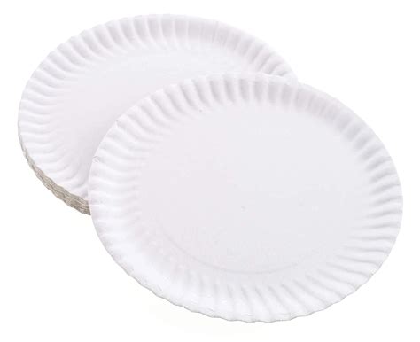 Amazon Concession Essentials Uncoated 9 Inch Paper Plate With