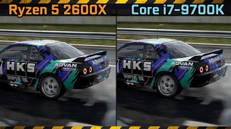 Ryzen 5 2600x Vs Core I7 9700k Project Cars 2 Gaming Benchmark Test Geforce Rtx 2060