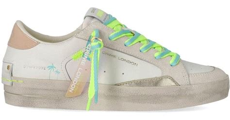 Crime London Sk8 Deluxe Nude Bliss Sneaker In Green Lyst