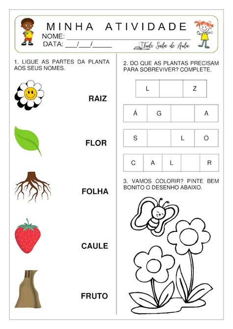 Atividade sobre a Natureza para a Educação Infantil Tudo Sala de Aula