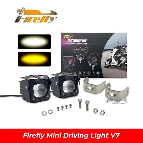 Firefly Mini Driving Light V7 Pro High Low Beam White And Yellow Led