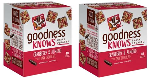 Amazon Goodnessknows Gluten Free 18 Count Bars Only 10 68 Shipped