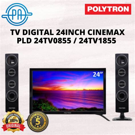 Jual TV POLYTRON LED DIGITAL 24 Inch CINEMAX PLD 24TV0855 24TV1855