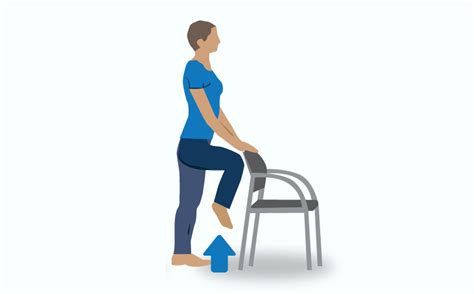 Hip exercises following hip fracture surgery (standing exercises)