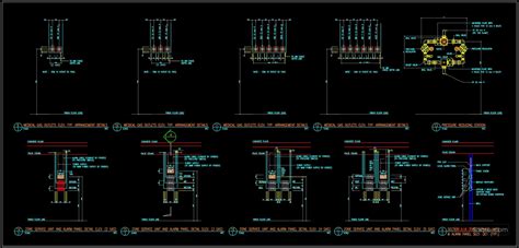 65 Medical Gas Outlets Elevation Typical Arrangement Details CAD