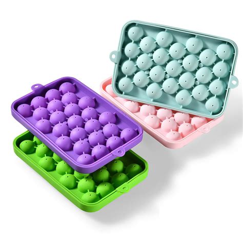 Silicone Ice Grids Cells Round Ball Fruit Ice Cube Mold Tray China