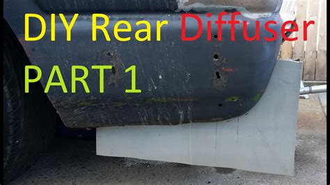 Diy Rear Diffuser Part 1 Youtube