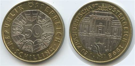 Österreich 50 Schilling G12253 EU Präsidentschaft 1998 Austrian EU