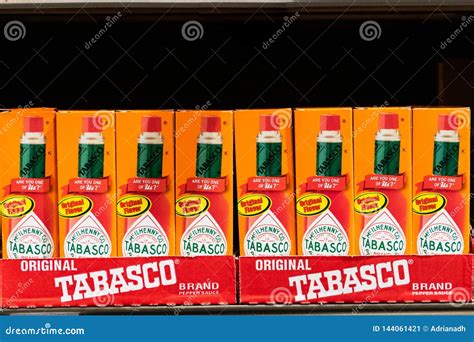 Bottles Of Tabasco Brand Hot Sauce Editorial Photo Image Of Bottles