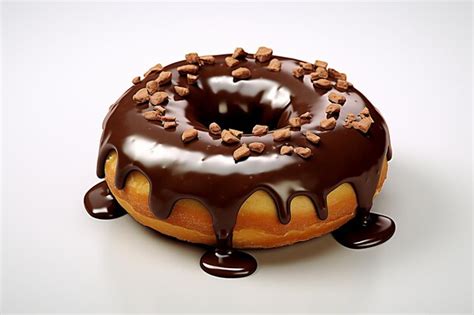 Premium Photo D Rendering Of A Chocolate Donut