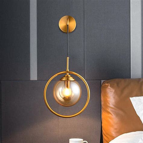 Nordic Modern Gold Glass Ball Wall Light Electra