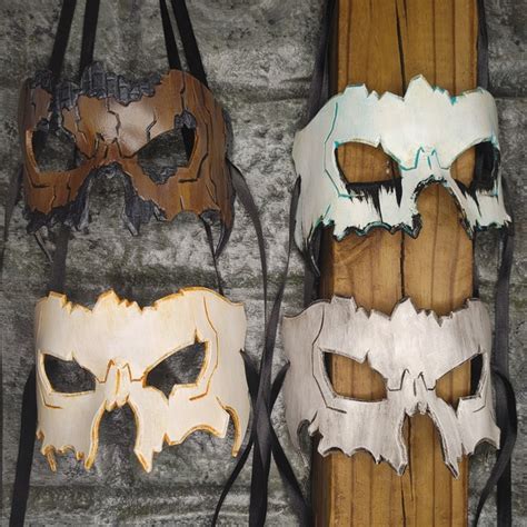 Half Skull Mask Etsy
