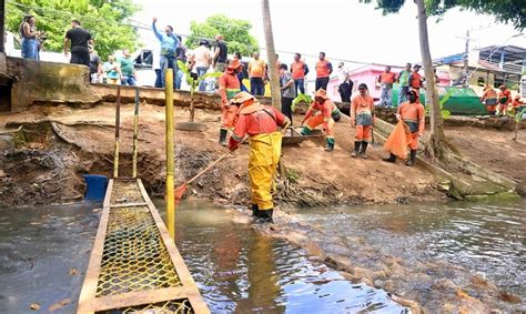 Prefeito Vistoria Projeto Piloto De Limpeza Dos Igarap S Implementado