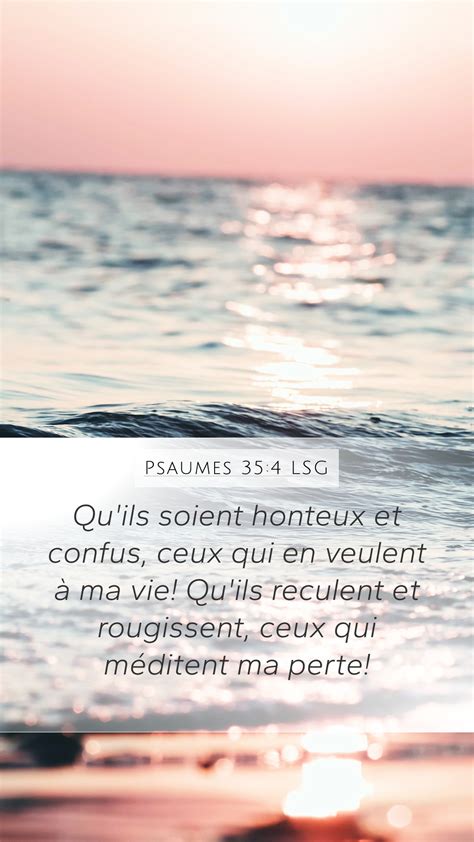 Psaumes 35 4 LSG Mobile Phone Wallpaper Qu Ils Soient Honteux Et