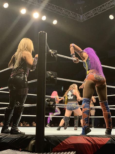 Behind the scenes of Sasha Banks on an upcoming episode of Barmageddon : r/TheLegitBoss