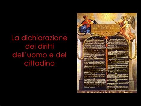 La Dichiarazione Dei Diritti Delluomo E Del Cittadino