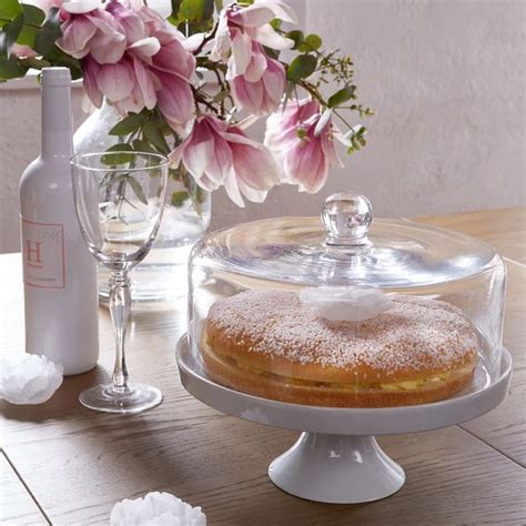 Serviteur G Teaux Avec Cloche En Verre Trenma Dessert Display Stand