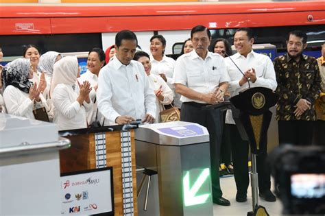 Sekretariat Kabinet Republik Indonesia Presiden Jokowi Resmikan LRT