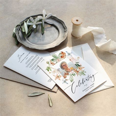 Floral Funeral Program Template Flowers Funeral Program - Etsy