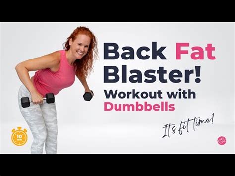 BACK FAT BLASTER 10 Min Back Workout At Home With Dumbbells YouTube