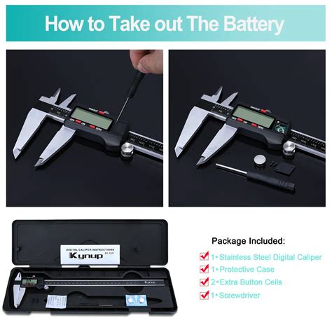 Kynup Micrometer Caliper Tool Inch Digital Caliper Vernier Caliper