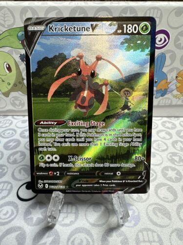 Kricketune V Silver Tempest Trainer Gallery Pokemon Tg Tg Nm Ebay