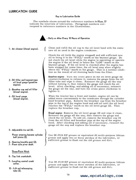 Case International 444 Tractor PDF Operator's Manual