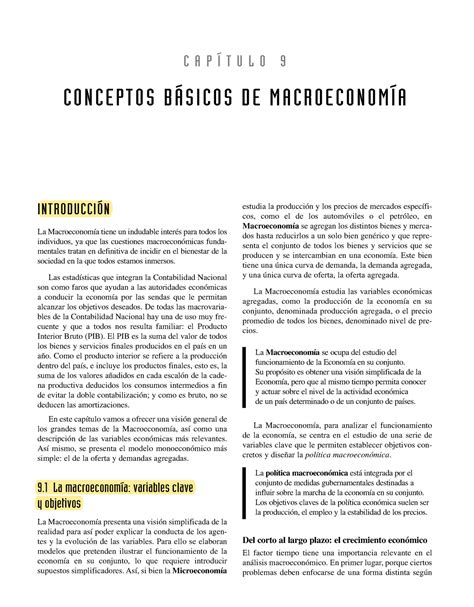 Conceptos B Sicos De Macroeconom A Moch N C A P T U L O C O N C