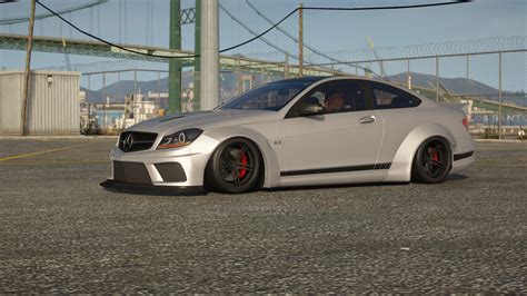 Liberty Walk Mercedes Benz C63 AMG Add On Template GTA5 Mods