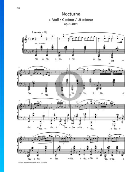 Nocturne In C Minor Op No Fr D Ric Chopin Piano Sheet Music