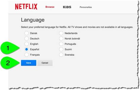 Cómo poner Netflix en español